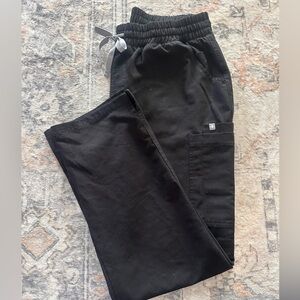 Figs black straight leg scrub pant